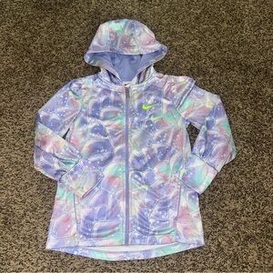 Nike Pastel Patterned Hooded Jacket 5-6 yrs